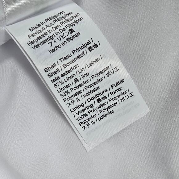 J. Crew‎ Kate straight-leg pant in stretch linen blend White 2 BF407 - Picture 6 of 12